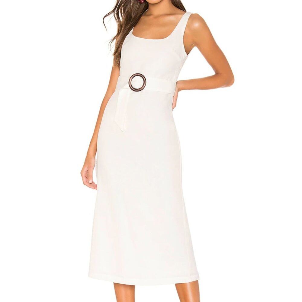 Privacy Please Revolve Luz White Midi Dress